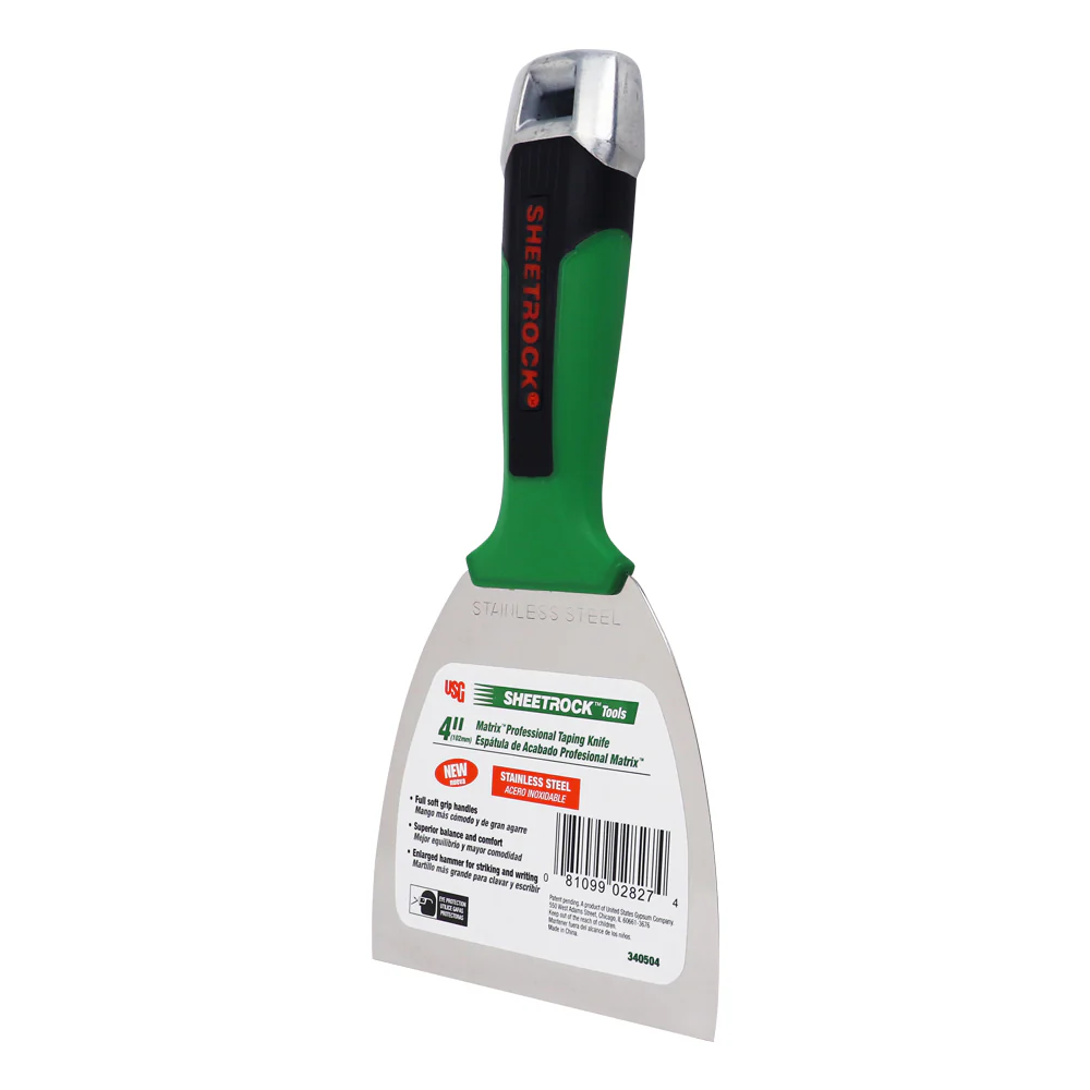 USG Sheetrock Tools 4” Matrix Stainless Steel Drywall Joint Knife - Image 2