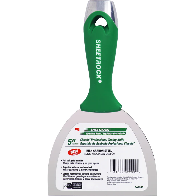 USG Sheetrock Tools 5" Classic Carbon Steel Drywall Joint Knife
