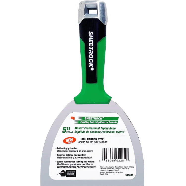 USG Sheetrock Tools 5” Matrix Carbon Steel Drywall Joint Knife