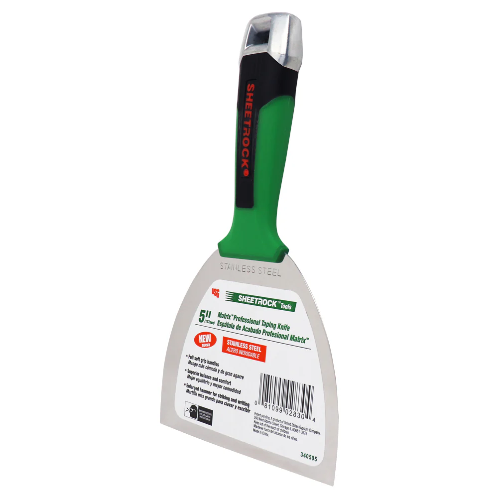 USG Sheetrock Tools 5” Matrix Stainless Steel Drywall Joint Knife - Image 2
