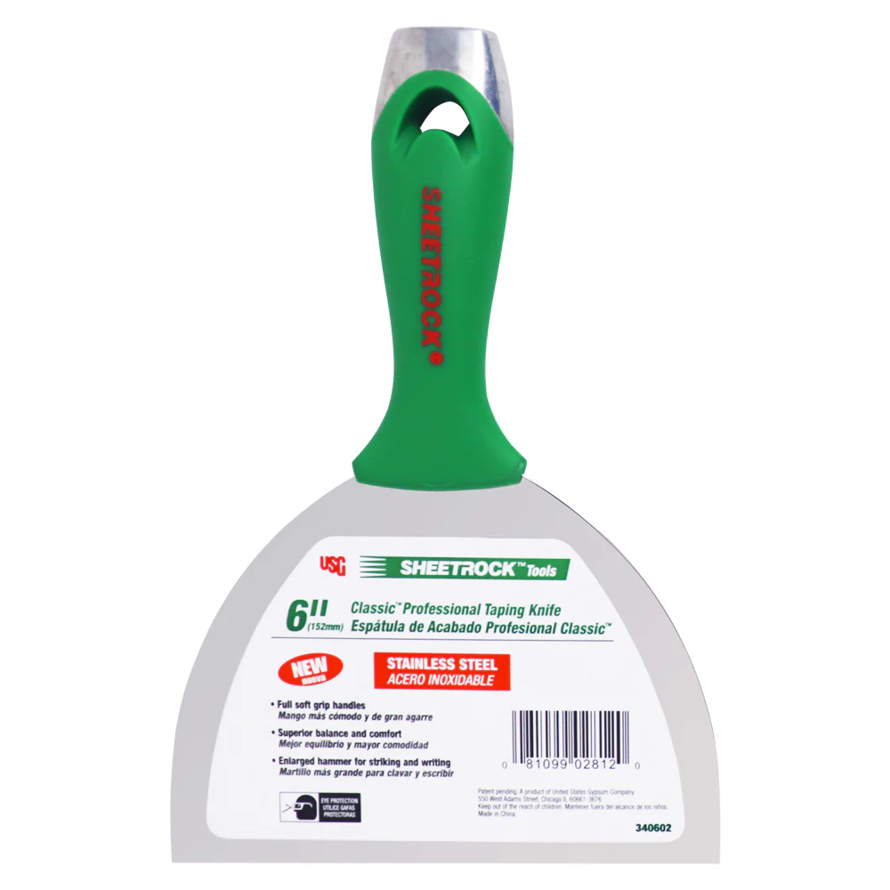 USG Sheetrock Tools 6" Classic Stainless Steel Drywall Joint Knife
