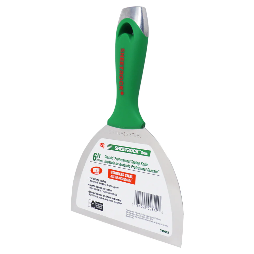 USG Sheetrock Tools 6" Classic Stainless Steel Drywall Joint Knife - Image 2