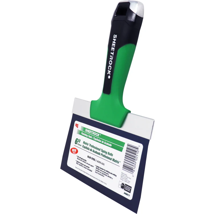 USG Sheetrock Tools 6” Matrix Blue Steel Drywall Taping Knife - Image 2