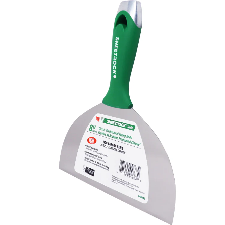 USG Sheetrock Tools 8" Classic Carbon Steel Drywall Joint Knife - Image 2