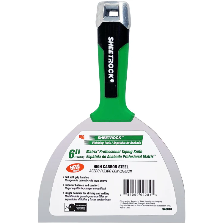 USG Sheetrock Tools Matrix Carbon Steel Drywall Taping Knives - Image 3
