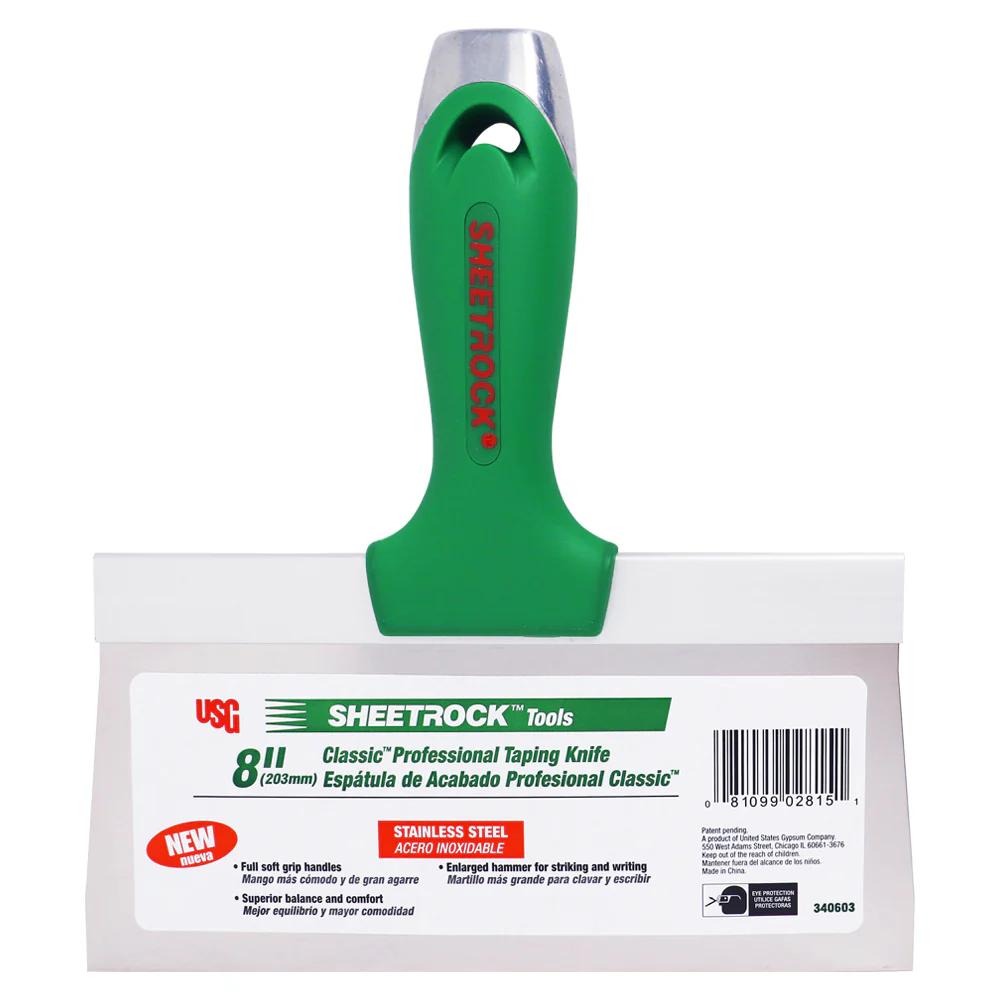 USG Sheetrock Tools Classic Stainless Steel Drywall Taping Knives - Image 4